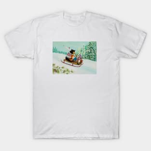 A Wintry Tantivy T-Shirt